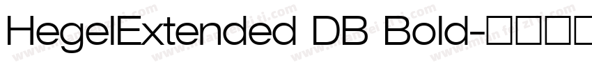 HegelExtended DB Bold字体转换
